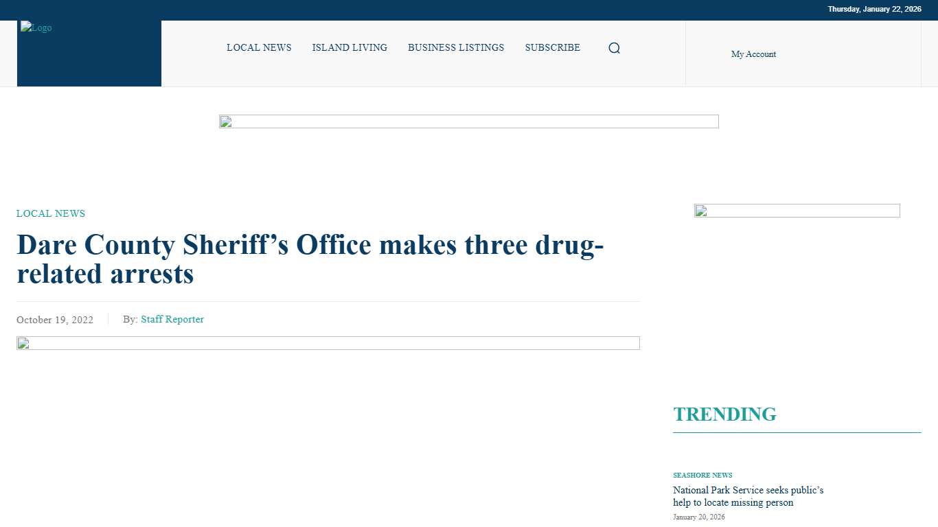 Dare County Sheriff's Office makes three drug-related arrests Island Free Press